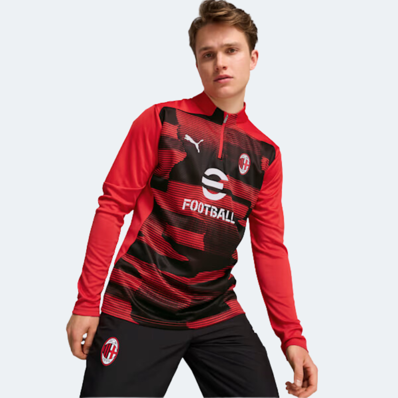 Puma AC Milan Men's Pre-Match 1/4 Zip Top