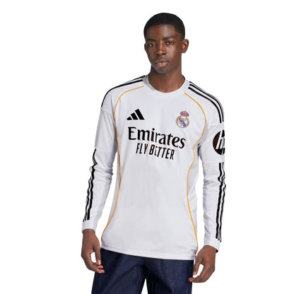 adidas Real Madrid CF 25/26 Men's Home Long-Sleeve Kit