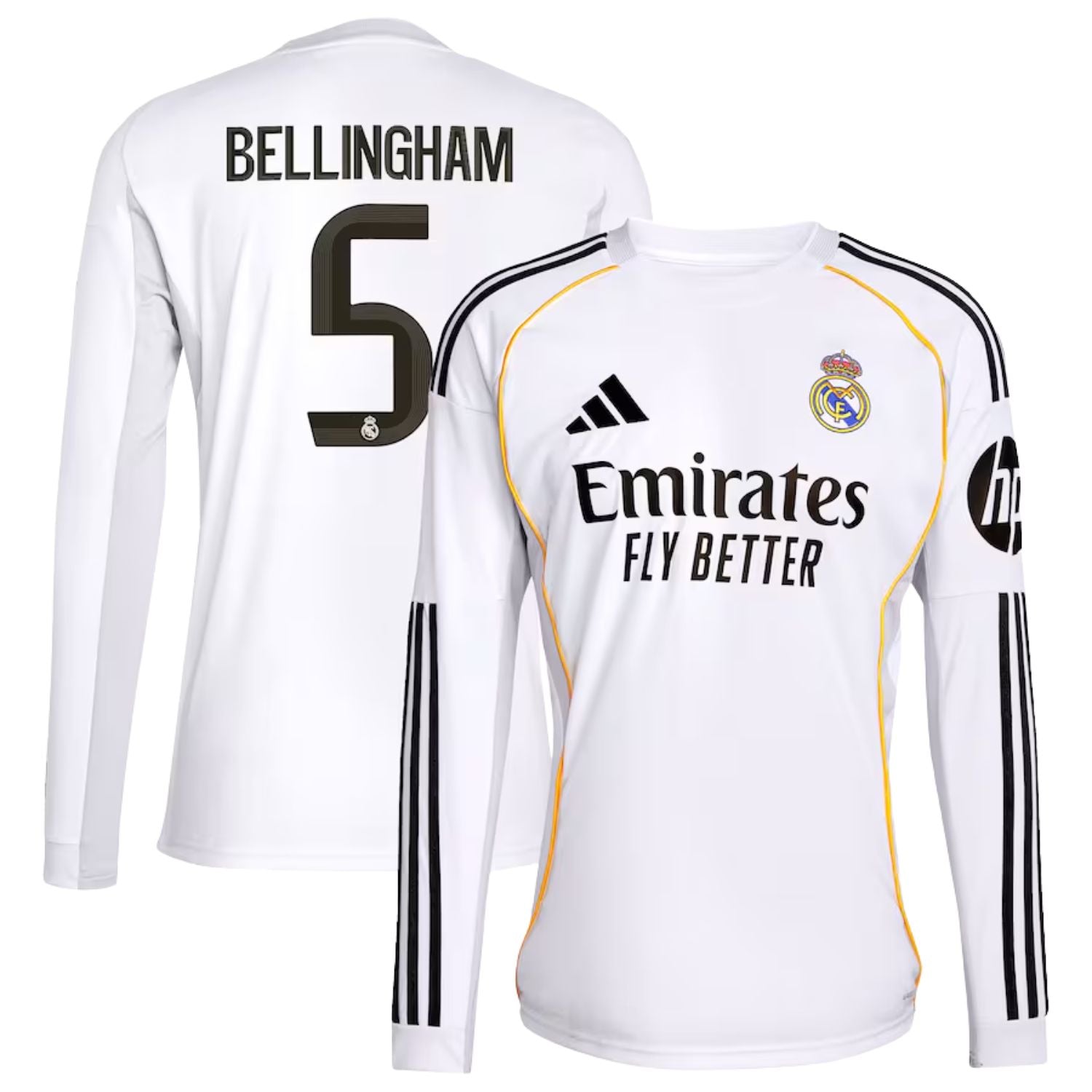 adidas Real Madrid CF 25/26 Men's Home Long-Sleeve Kit