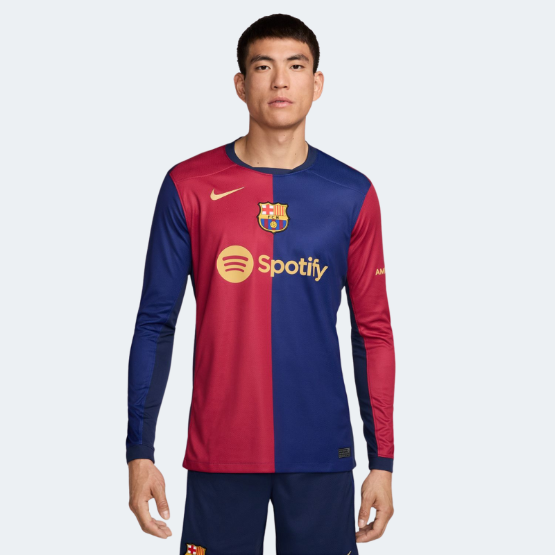 Nike Barcelona FC 24/25 Men's Long-Sleeve Stadium Home Jersey