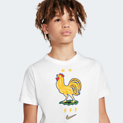 Nike  FFF France Junior Crest Tee