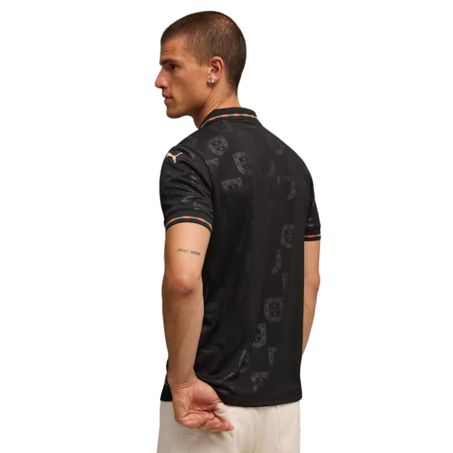 Puma FPF Portugal "Eusébio" Black Panther Men's Replica Jersey