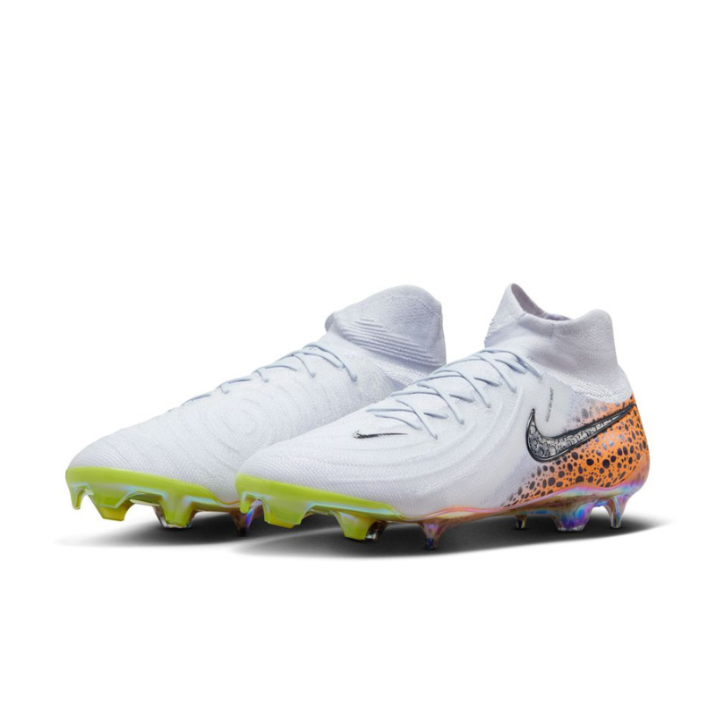Nike Phantom Luna 2 Elite Electric FG High Top Soccer Cleats White 8