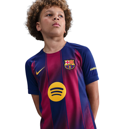 Nike FC Barcelona 25/26 Youth Stadium Home jersey