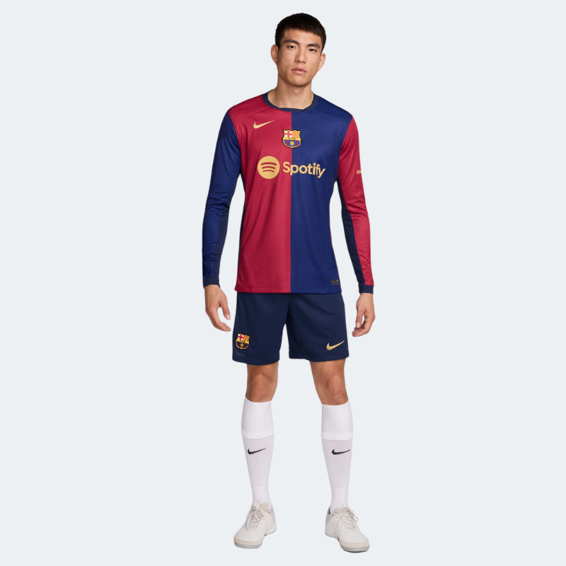 Nike Barcelona FC 24/25 Men's Long-Sleeve Stadium Home Jersey