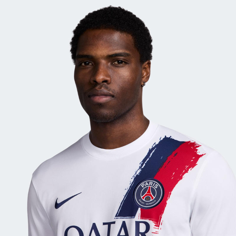 Paris Saint Germain 2024 25 Stadium Away Men s Nike Dri FIT White S