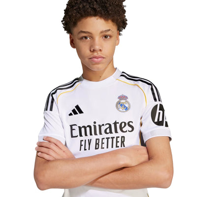 adidas Junior Real Madrid CF 25/26 Home Jersey