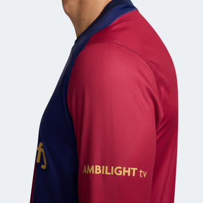 Nike Barcelona FC 24/25 Men's Long-Sleeve Stadium Home Jersey