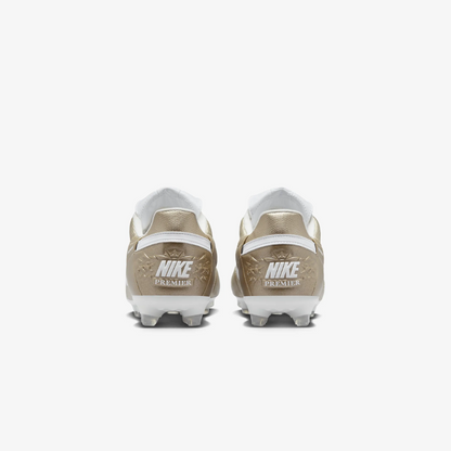 Nike Premier III Firm Ground Cleats Metallic Gold Grain White M 12 W 13.5