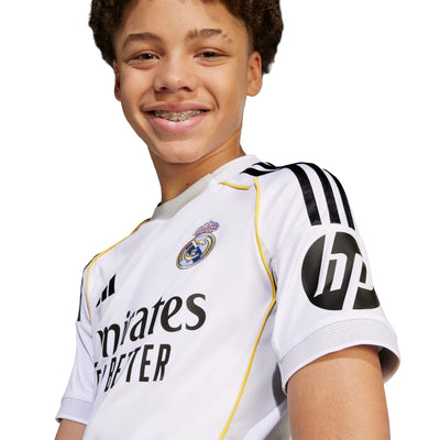 adidas Junior Real Madrid CF 25/26 Home Jersey