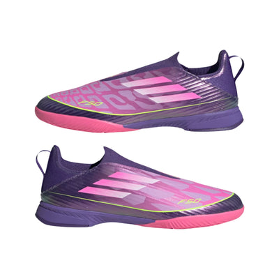 adidas Junior F50 League Laceless "Lamine Yamal" Indoor Soccer Shoes