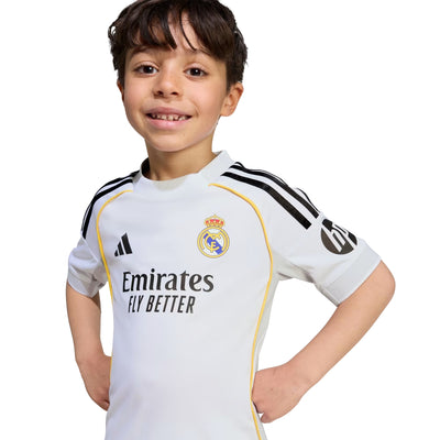 adidas Real Madrid CF 25/26 Kid's Home Mini Kit