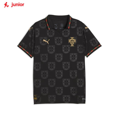 Puma FPF Portugal "Eusébio" Black Panther Junior Replica Jersey