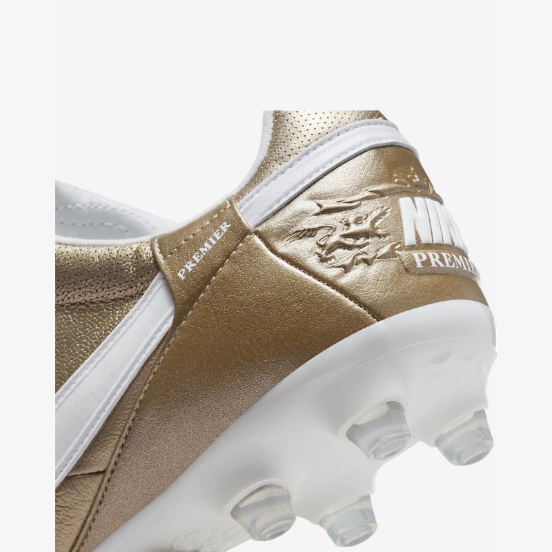 Nike Premier III Firm Ground Cleats Metallic Gold Grain White M 12 W 13.5