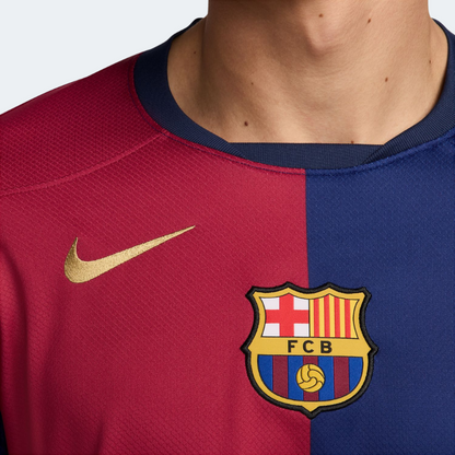 Nike Barcelona FC 24/25 Men's Long-Sleeve Stadium Home Jersey