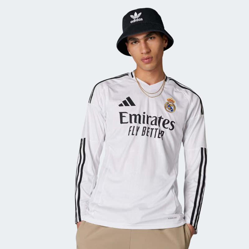 adidas Real Madrid CF 24/25 Men's Home Long-Sleeve Jersey