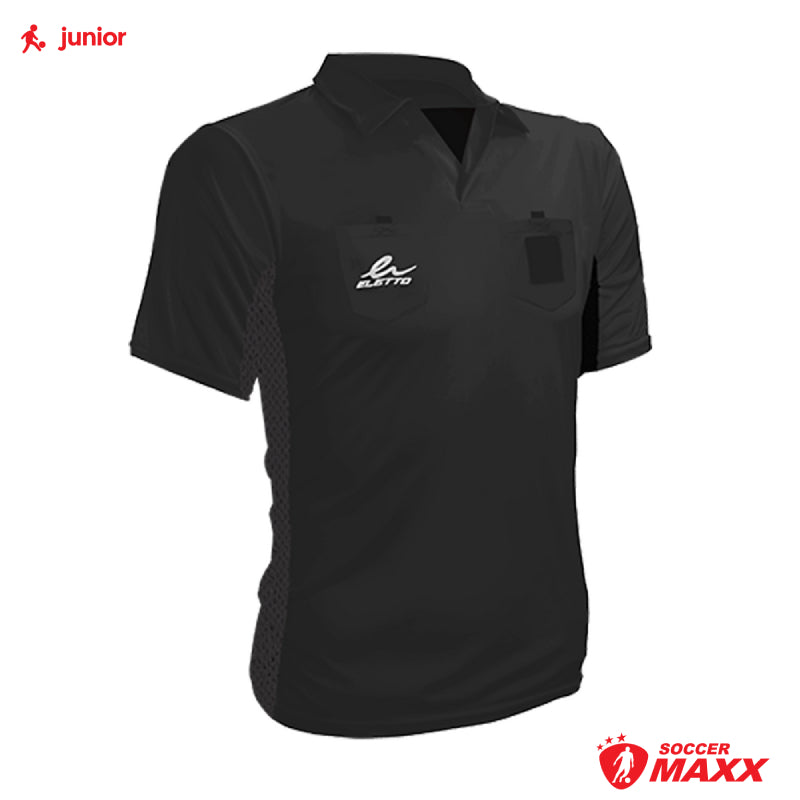 Eletto Authority Plus Junior Referee Jersey - Black