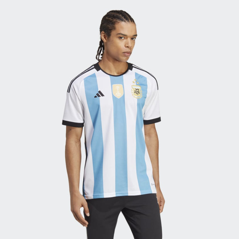 Adidas Argentina '22 3-Star Lionel Messi #10 Home Replica Jersey - S Each