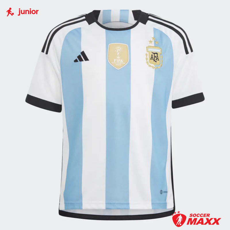 adidas Argentina '22 3-Star Junior Home Replica Jersey