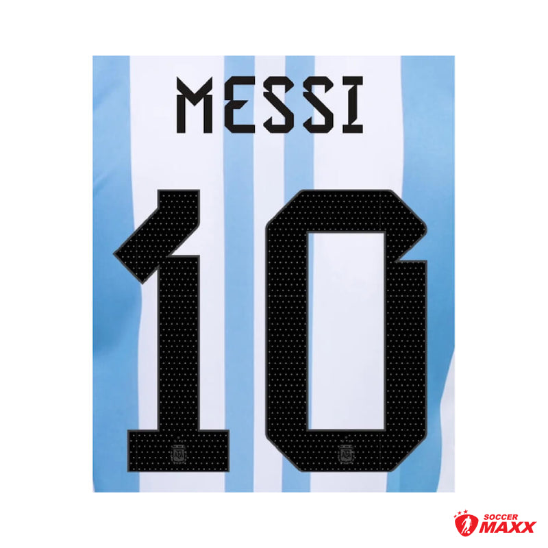 Messi Argentina 3-Star Name + Number Set