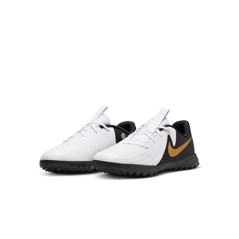 Nike Jr. Phantom GX 2 Academy Younger Older Kids TF Football Shoes White