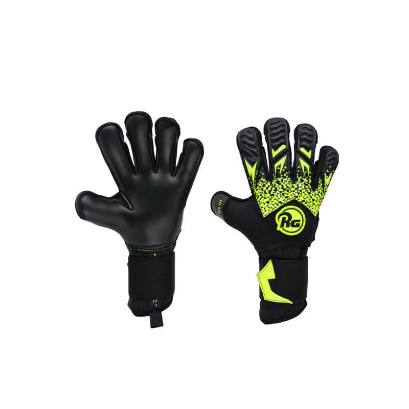 RG Tuanis w/ FS Goalkeeper Gloves - Black/Fluo Yellow