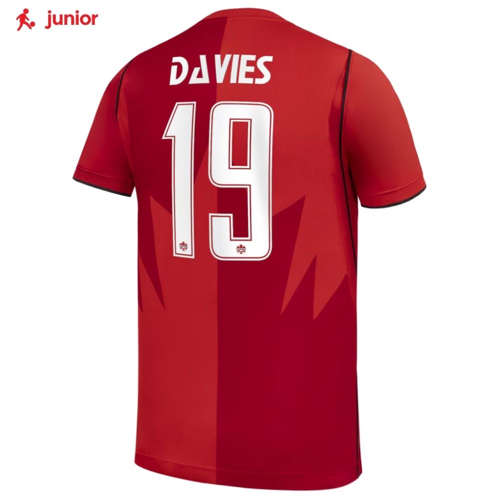 Nike Canada Soccer WC '26 "Alphonso Davies No. 19" Youth Stadium Home Jersey