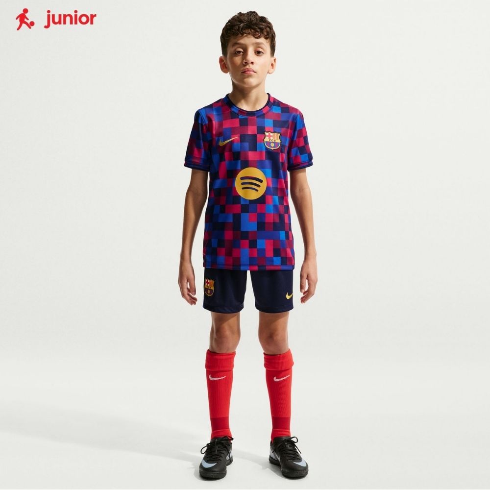 Nike FC Barcelona Dri-FIT Soccer Pre-Match Youth Top