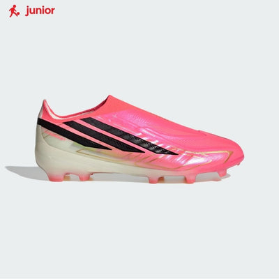 adidas Junior F50 Hyperfast Elite Laceless Firm Ground Football Boots