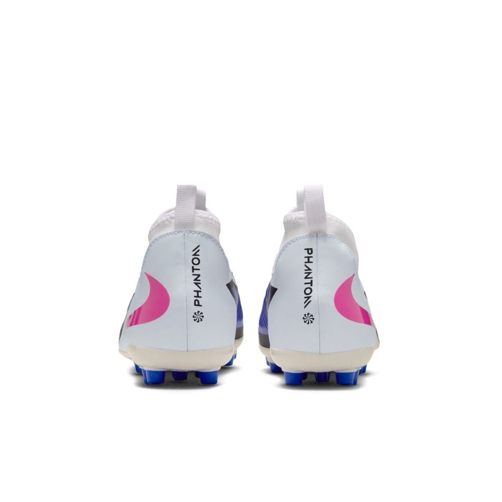 Nike Phantom サッカーシューズ アクア/ホワイト/パープル Nike Junior Phantom 6 High Academy Firm/Multi-Ground Cleats