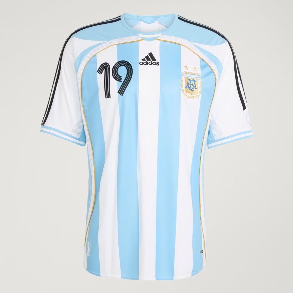 adidas AFA Argentina '06 "Lionel Messi No. 19" Men's Home Jersey
