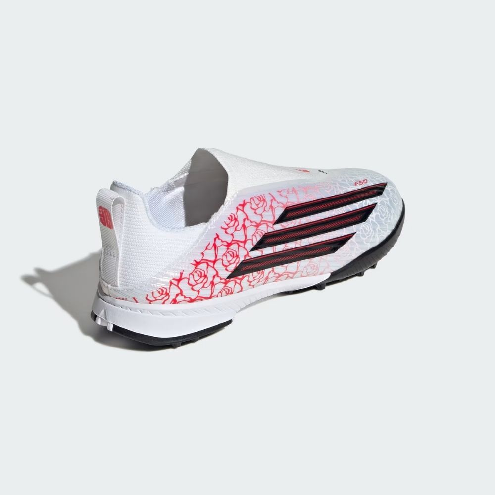 adidas Junior F50 League Laceless "Lamine Yamal" Turf Soccer Shoes