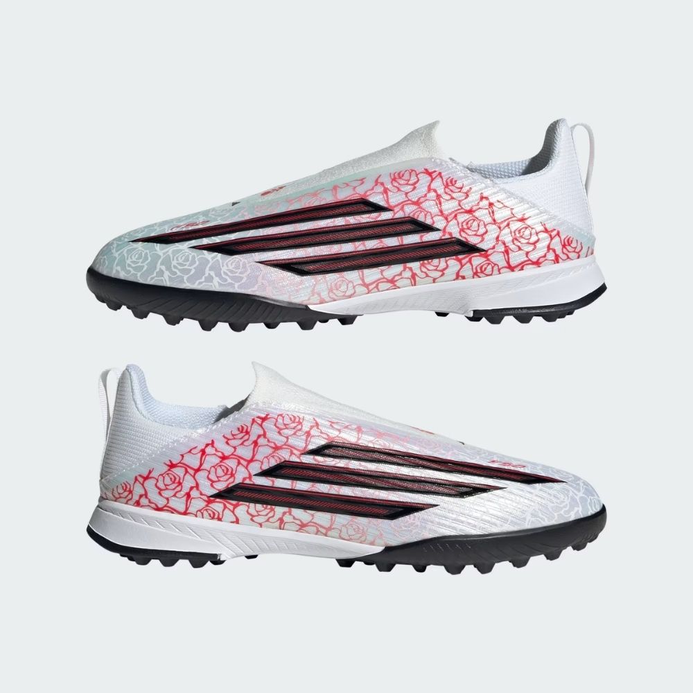 adidas Junior F50 League Laceless "Lamine Yamal" Turf Soccer Shoes