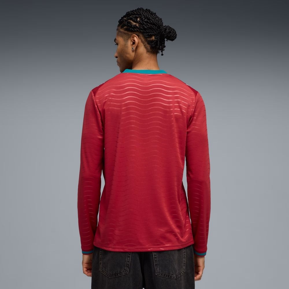 Puma FPF Portugal Men's Long-Sleeve Home Replica Jersey