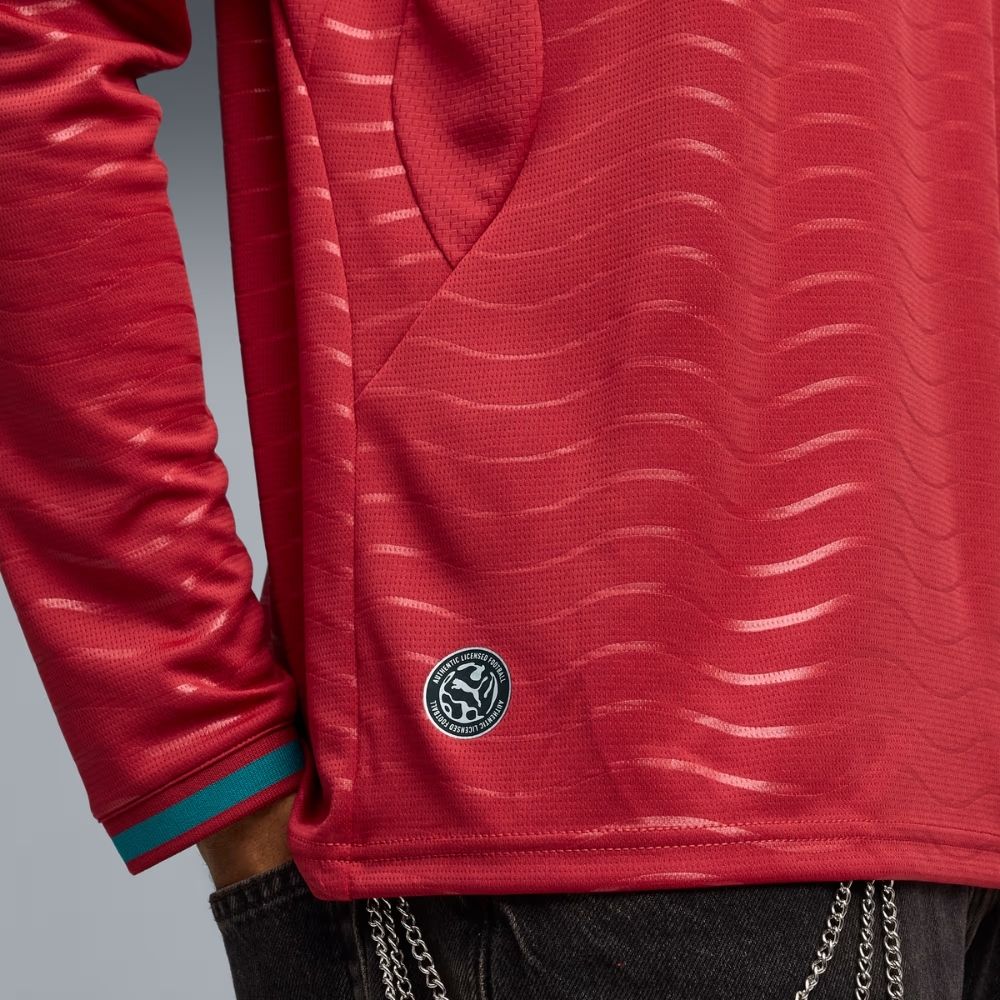Puma FPF Portugal Men's Long-Sleeve Home Replica Jersey