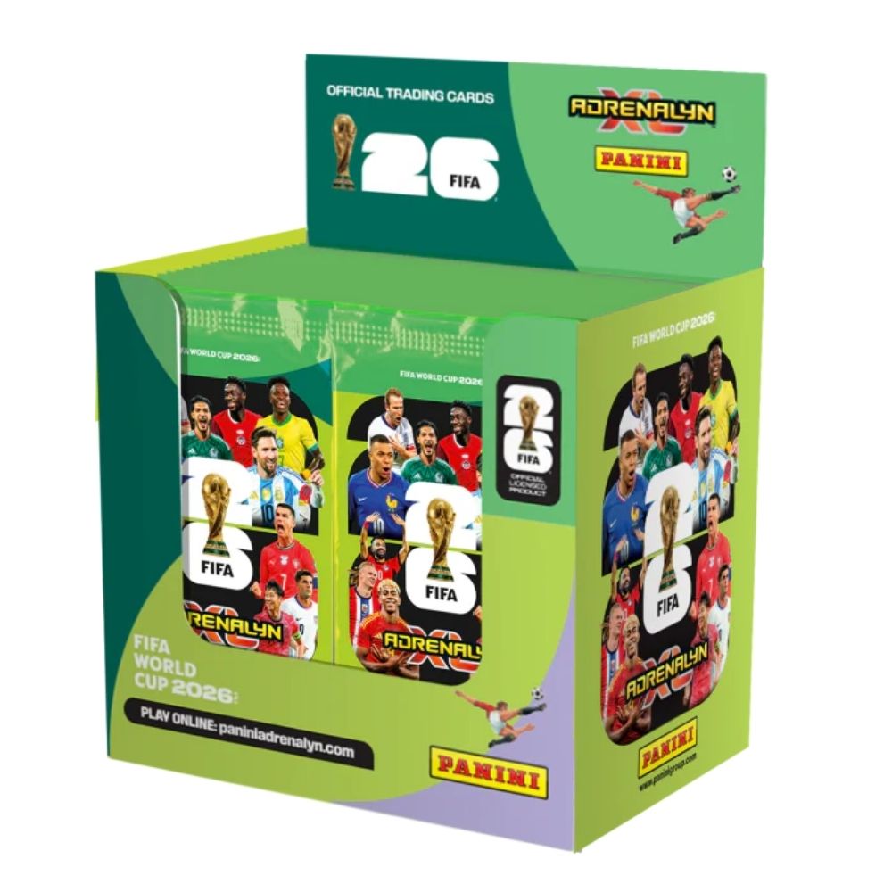 2026 Panini Adrenalyn XL FIFA WC '26 Cards – MEGA TIN (66 Cards + LE & Golden Baller)
