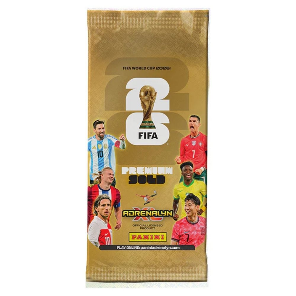 2026 Panini Adrenalyn XL FIFA WC '26 Cards – MEGA TIN (66 Cards + LE & Golden Baller)