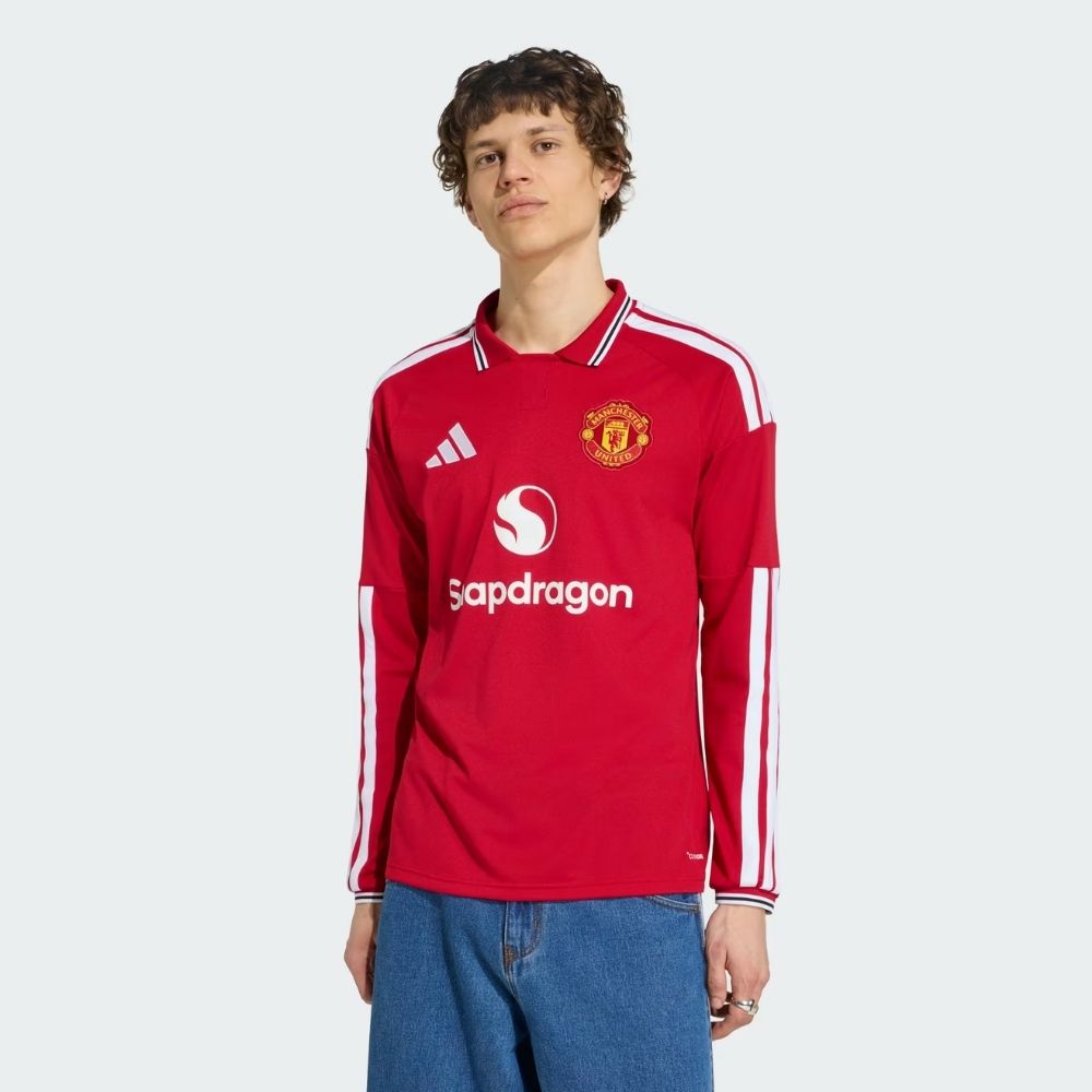 adidas Manchester United FC 26/27 Men's Home Replica Long-Sleeve Jersey