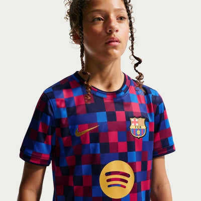 Nike FC Barcelona Dri-FIT Soccer Pre-Match Youth Top
