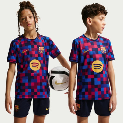 Nike FC Barcelona Dri-FIT Soccer Pre-Match Youth Top