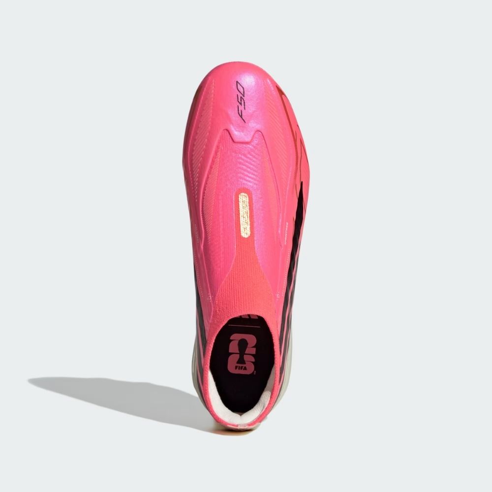 adidas Junior F50 Hyperfast Elite Laceless Firm Ground Football Boots