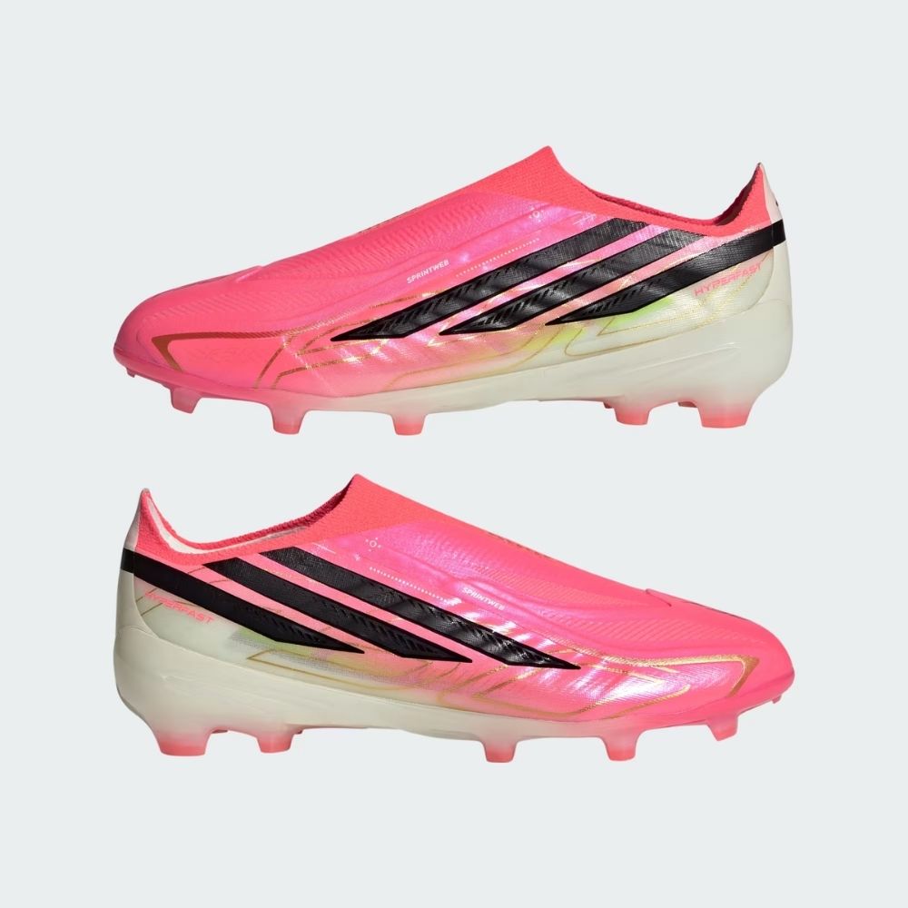 adidas Junior F50 Hyperfast Elite Laceless Firm Ground Football Boots