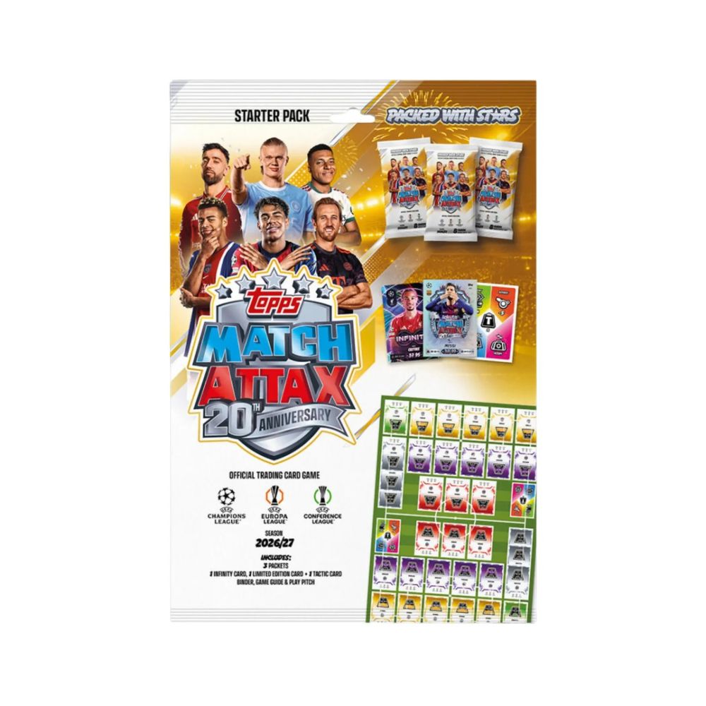 Topps Match Attax 2026/27 UEFA Club Competitions Starter Pack (Album & Cards)