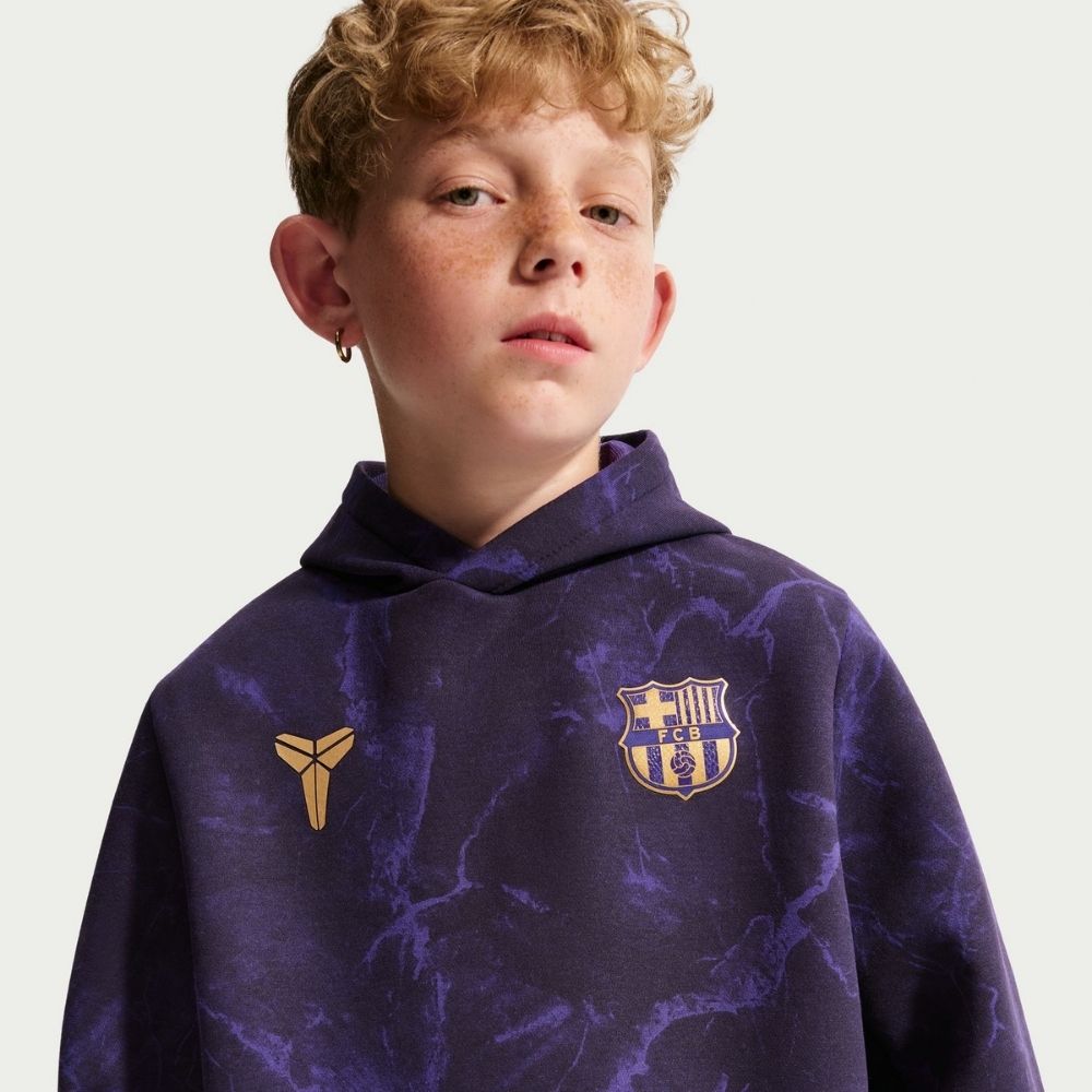 Nike Kobe Barcelona FC Away Youth Pullover Hoodie