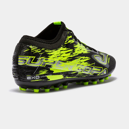 Joma Super Copa 22 Artificial Grass Shoe Black/Lemon Fluor