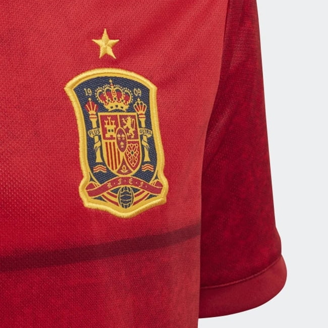 adidas FEF Spain Home Youth Jersey Euro 2020
