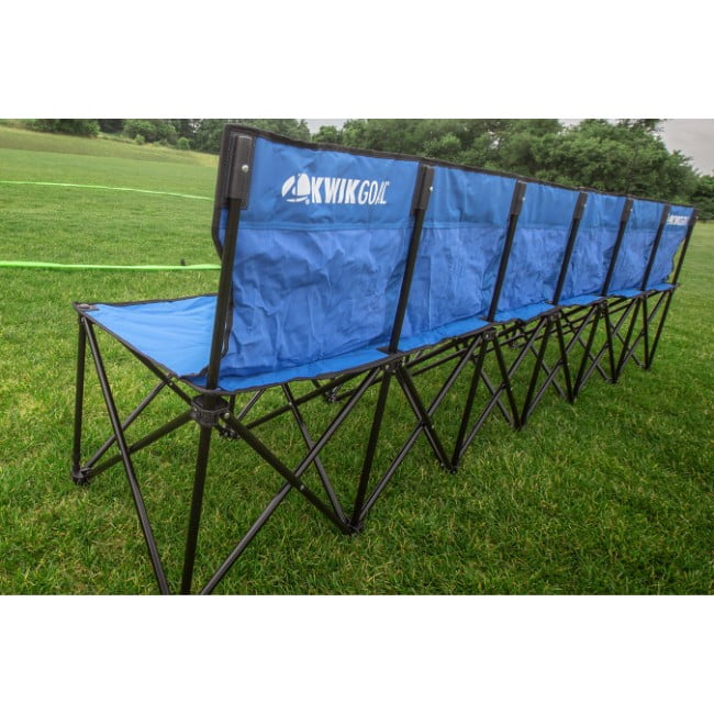 Kwik Goal 6 Seat Bench Blue