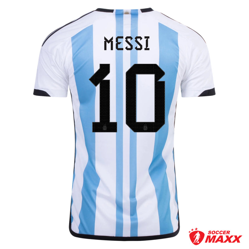 adidas Argentina '22 3-Star Messi #10 Men's Home Replica Jersey Pre-Order