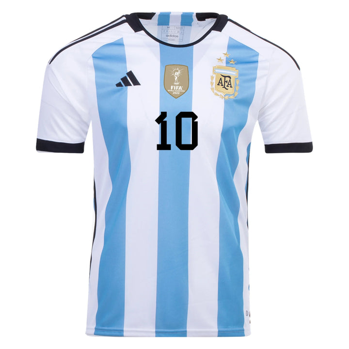 adidas Argentina '22 3-Star Messi #10 Men's Home Replica Jersey Pre-Order