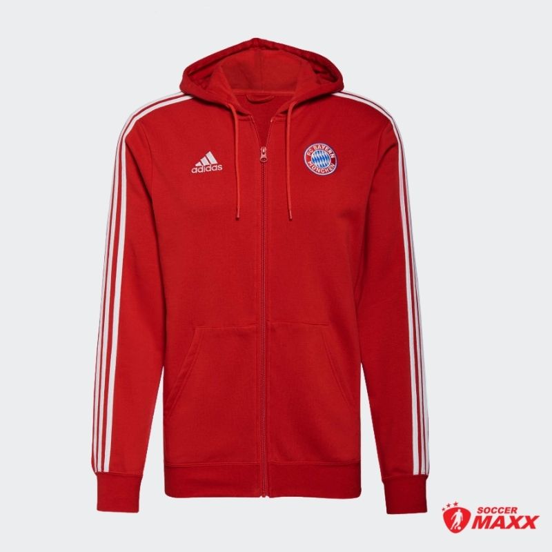 adidas FC Bayern 3S Full Zip Hoodie